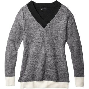 Smartwool Akamina Sweater Gorpcore Granola Women M Colorblock Lightweight Merino